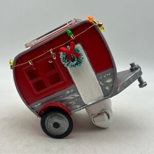 Scentsy CHRISTMAS CAMPER Plug In Wax Warmer Red Holiday Decor Retired W/Box Used